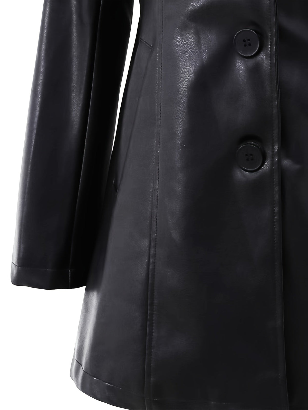 Damen Ledermantel Slim Fit – Produktfoto – Noravolo