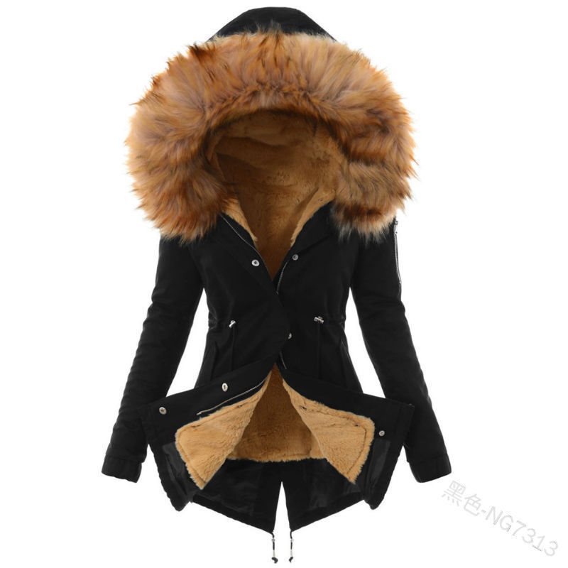 Damen Winterjacke mit Kapuze – Produktfoto – Noravolo