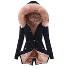 Damen Winterjacke mit Kapuze – Produktfoto – Noravolo
