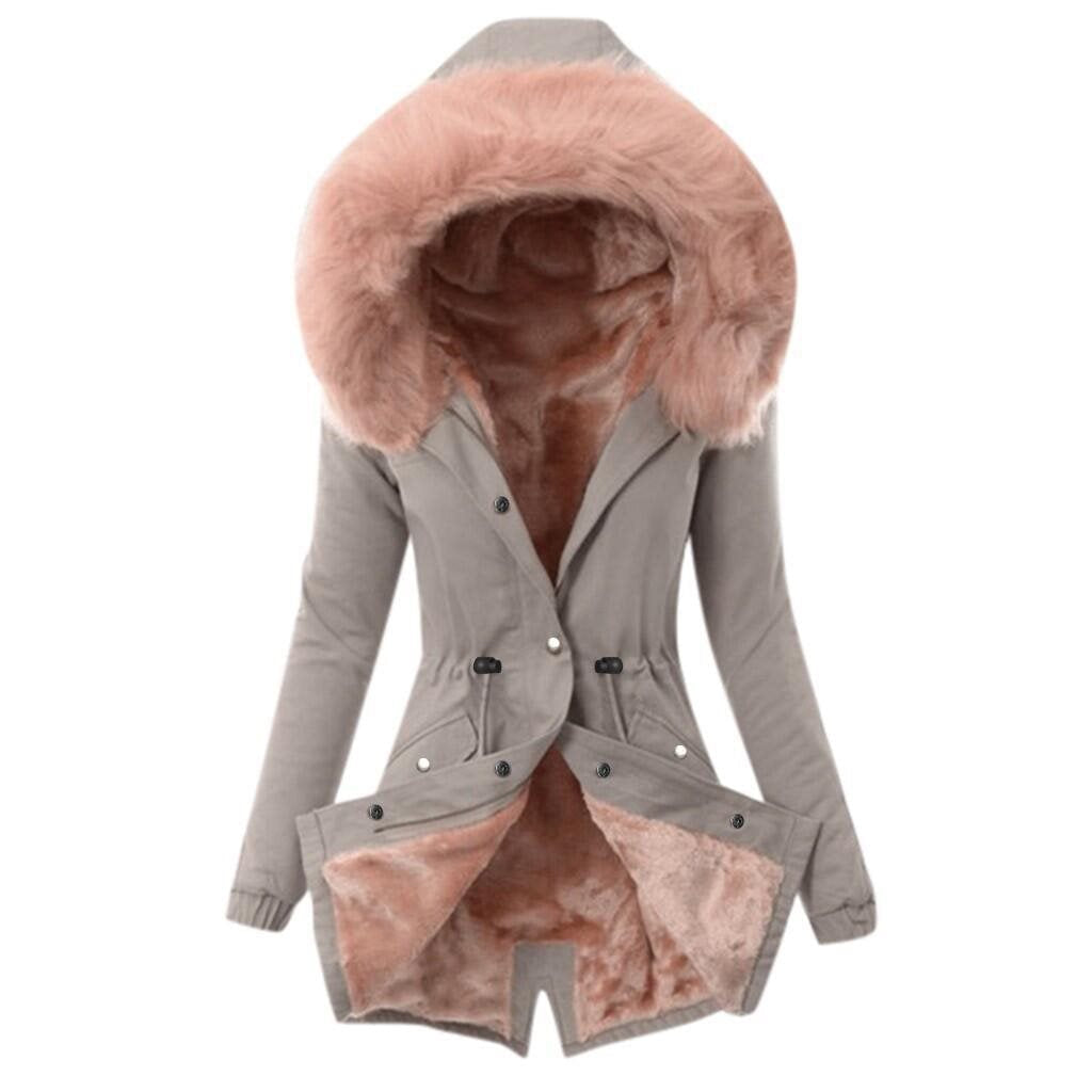 Damen Winterjacke mit Kapuze – Produktfoto – Noravolo