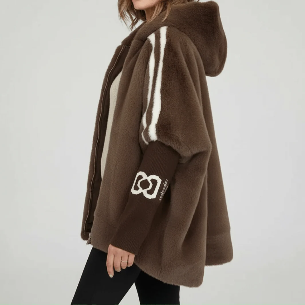 Damen Winterjacke mit Kapuze – Produktfoto – Noravolo
