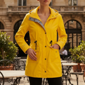 Damen Winterjacke im Utility-Stil – Gelb – Noravolo