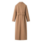 Damen Maxi-Mantel mit Bindegürtel – Produktfoto – Noravolo