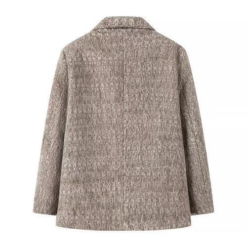 Damen Kurzmantel in Bouclé – Produktfoto – Noravolo